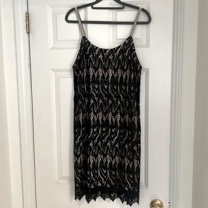 Alice + Olivia Crochet Cocktail Dress. Size M